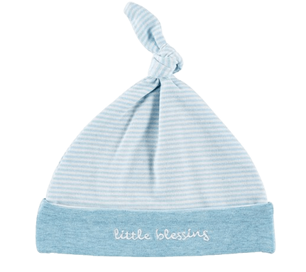 Newborn Cap (0-3M) - Little Blessing - Blue